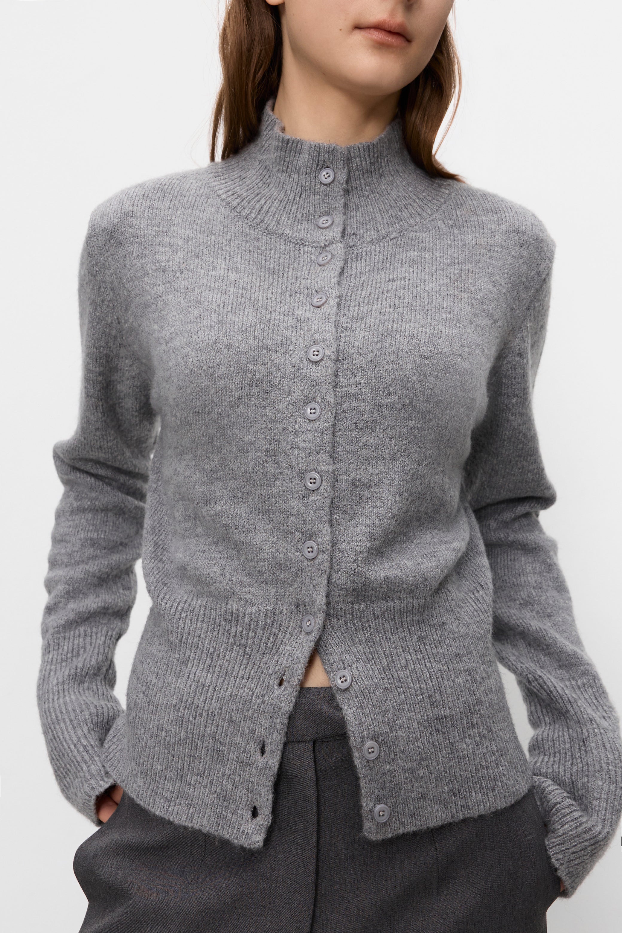 Kumo wool cardigan grey