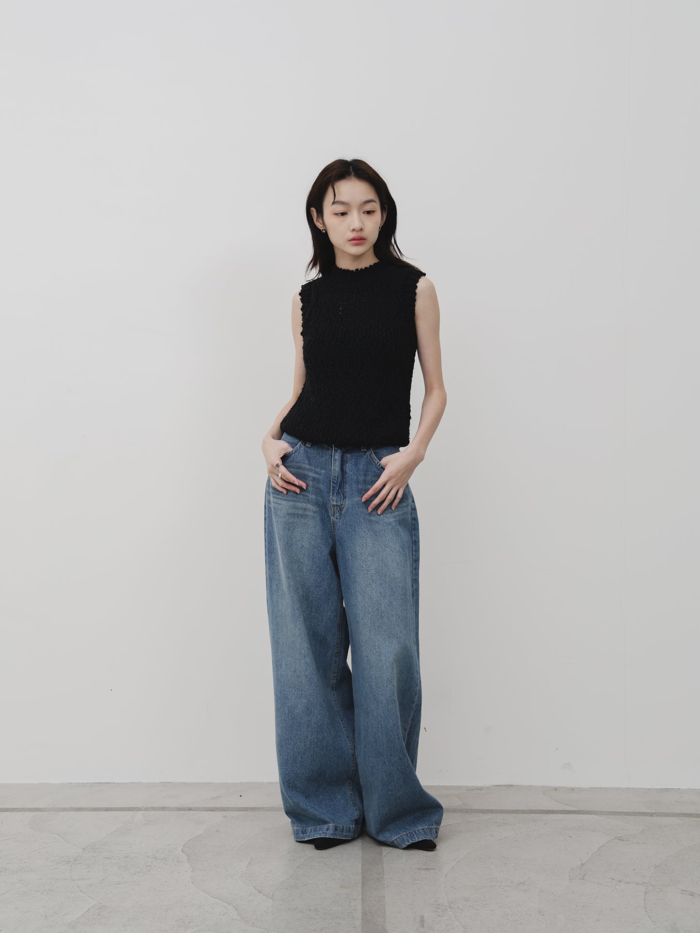 Kazu針織背心
