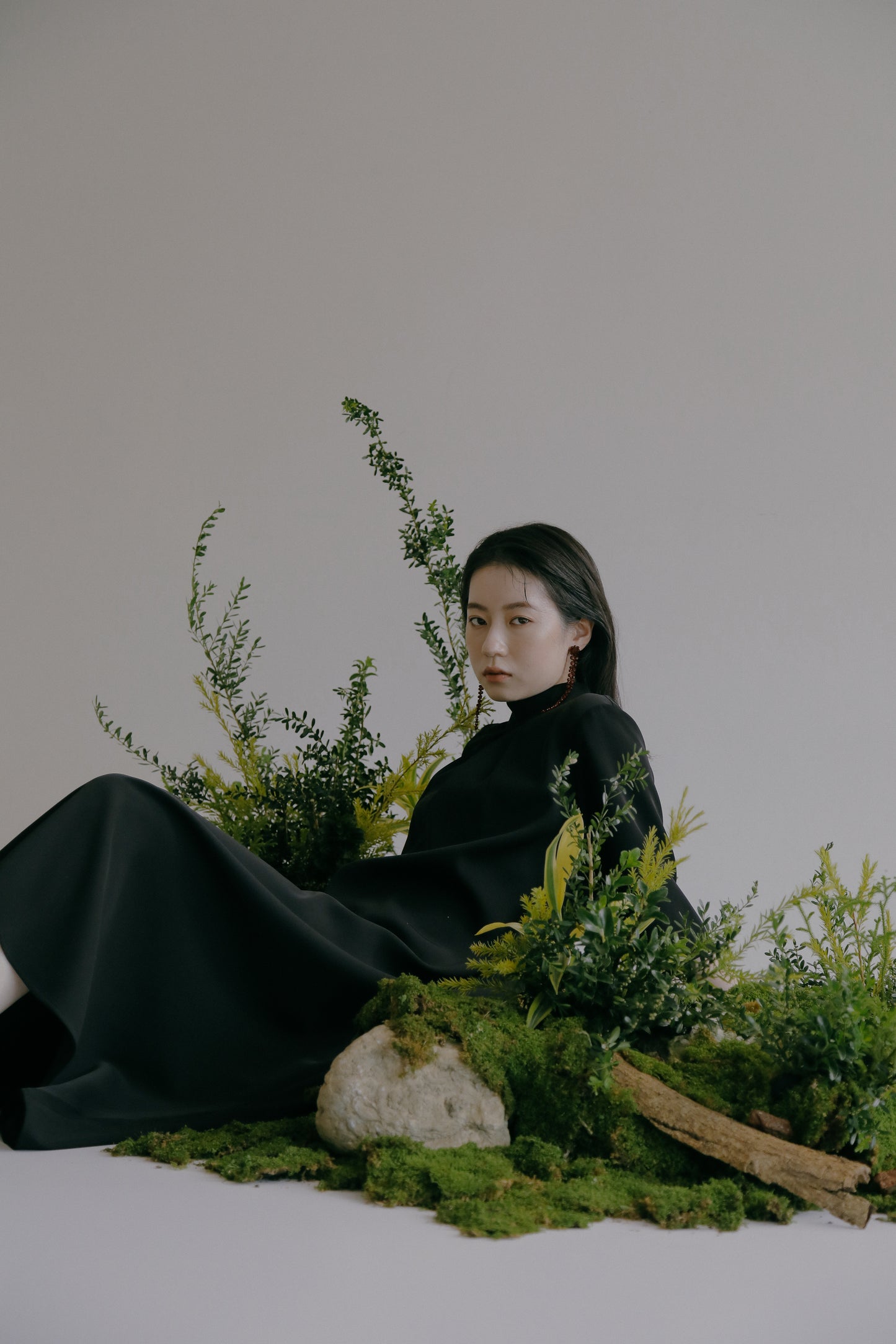 Goddard 褶皺領連身裙