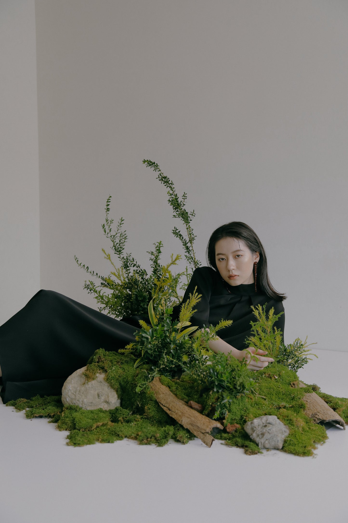 Goddard 褶皺領連身裙
