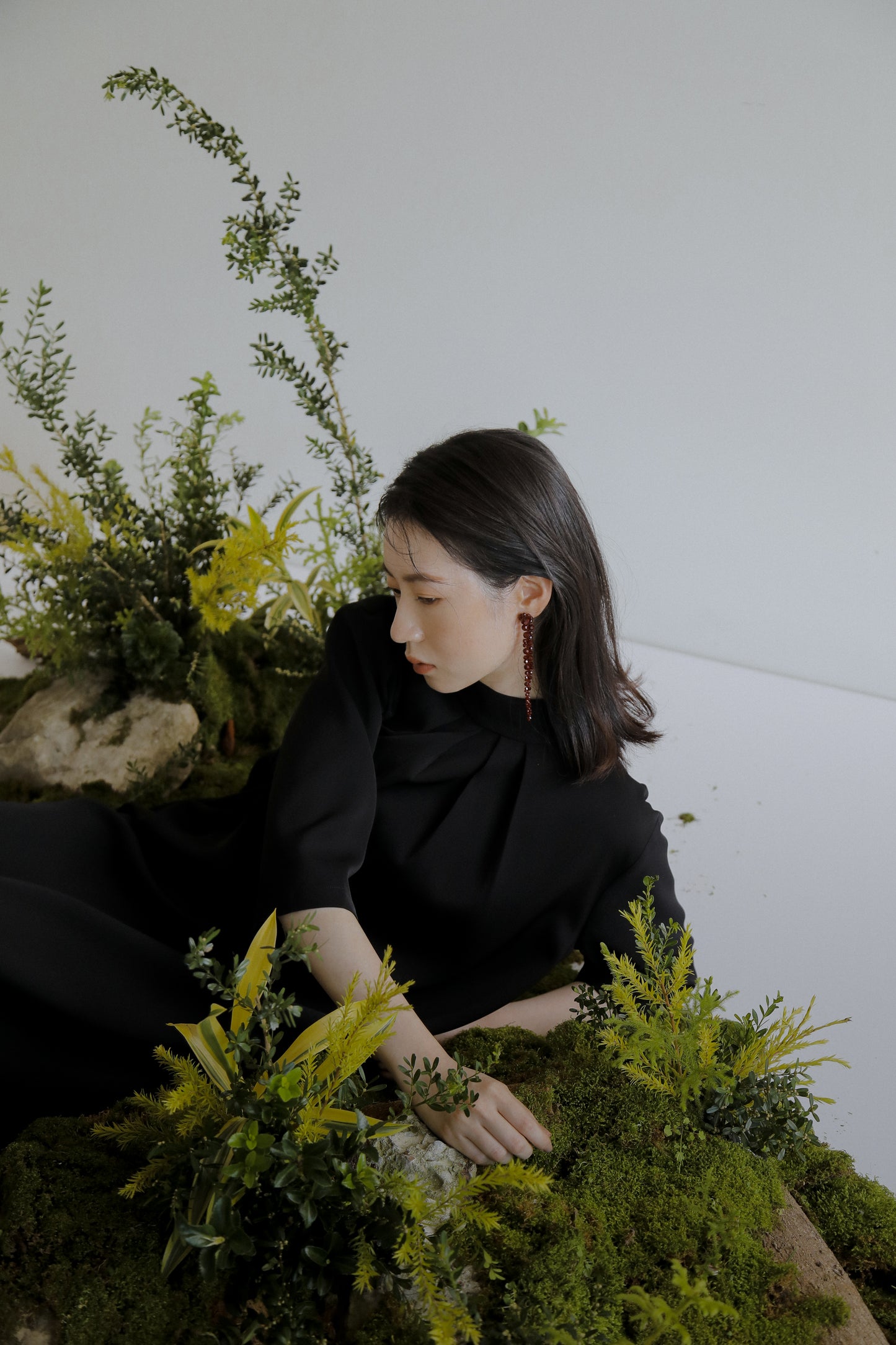 Goddard 褶皺領連身裙