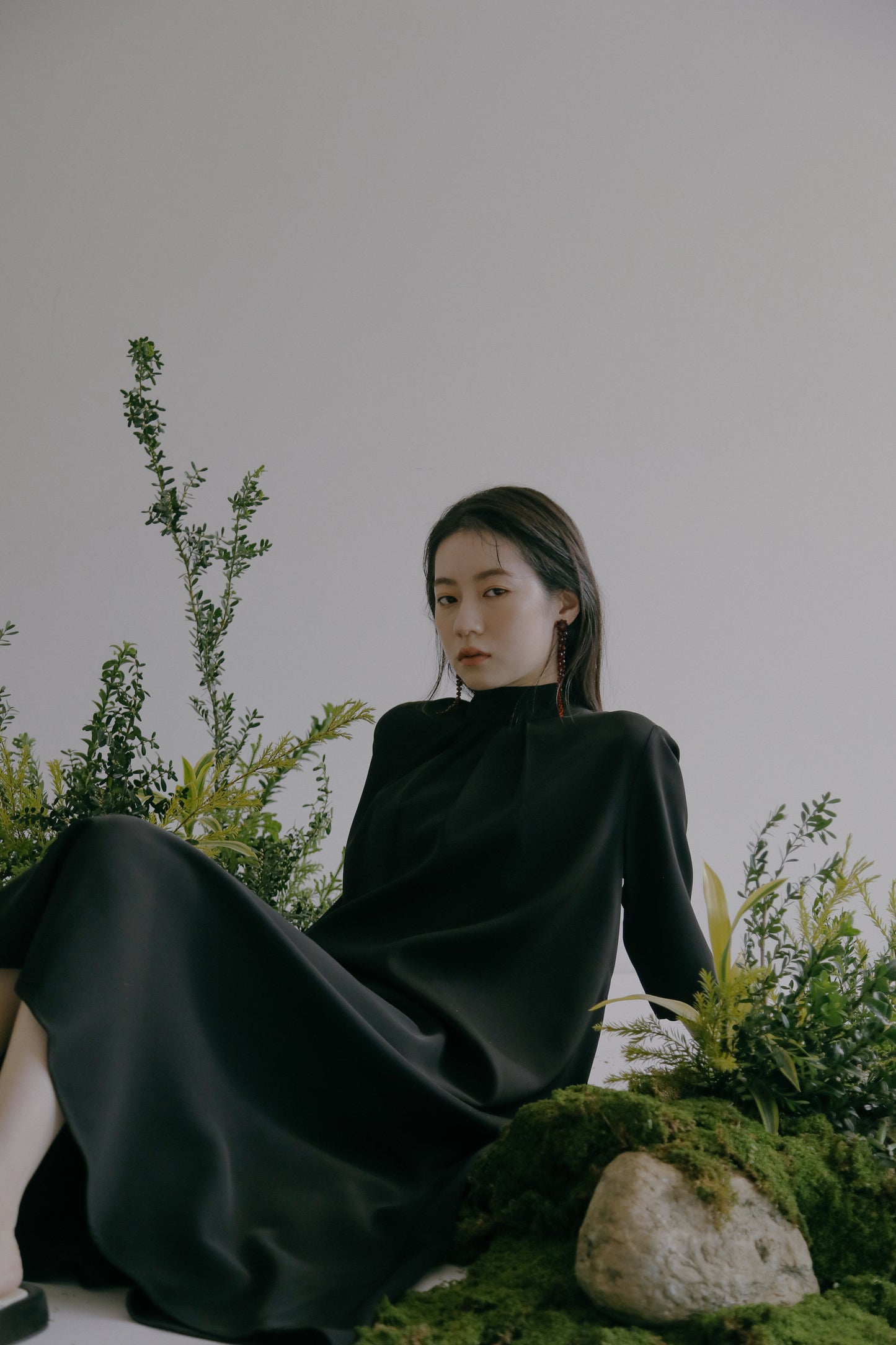 Goddard 褶皺領連身裙