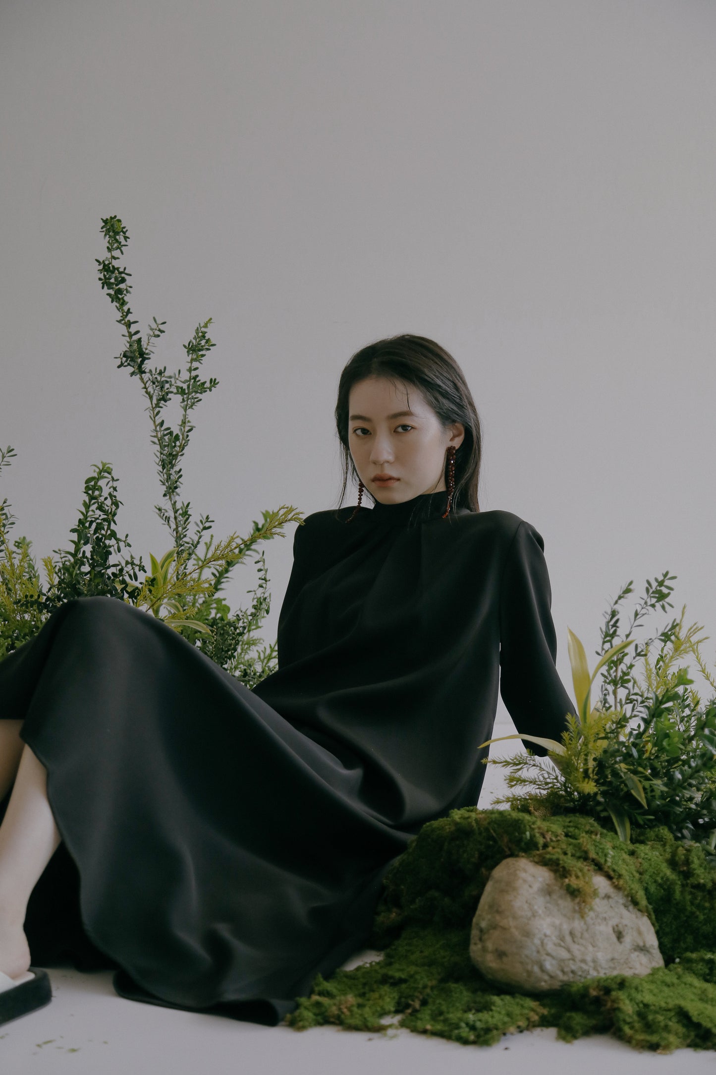 Goddard 褶皺領連身裙