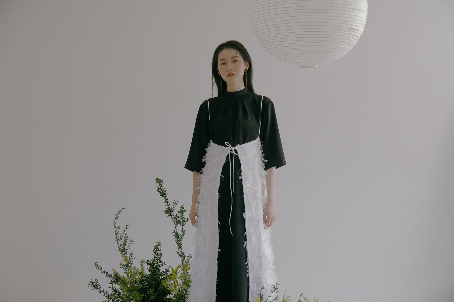 Goddard 褶皺領連身裙