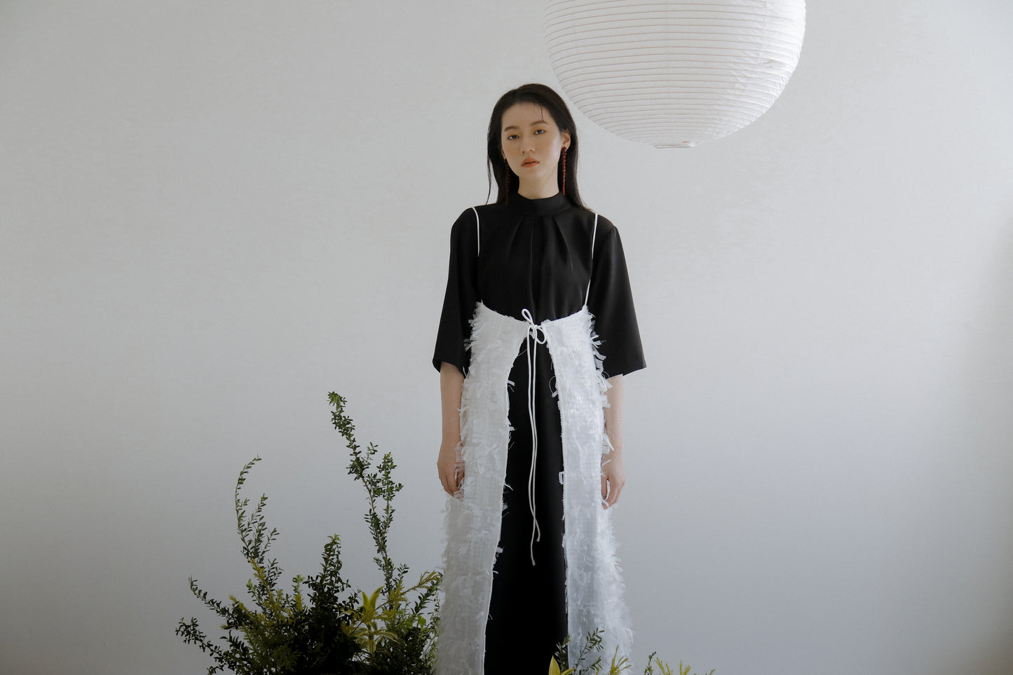 Goddard 褶皺領連身裙