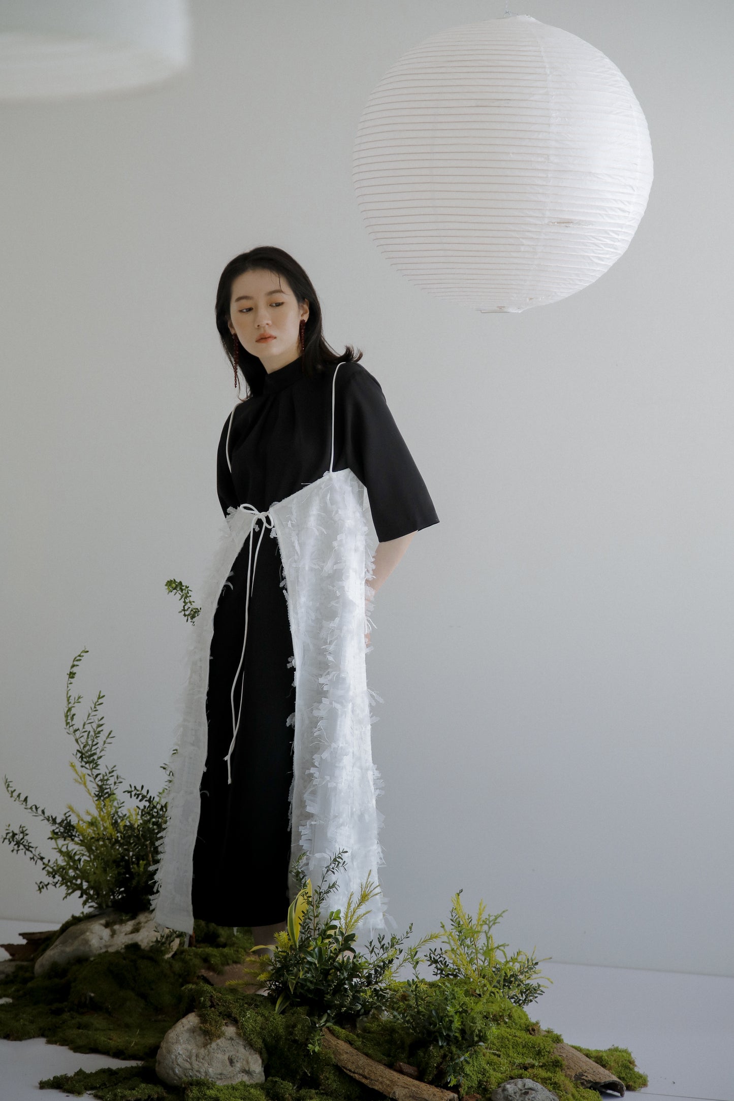 Goddard 褶皺領連身裙