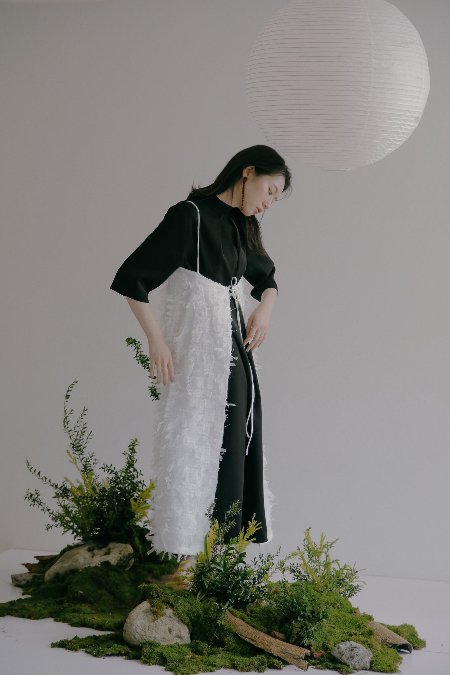 Goddard 褶皺領連身裙