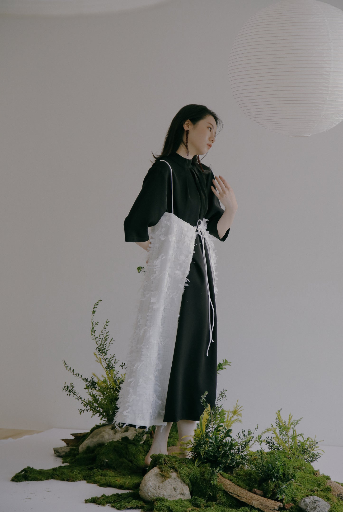 Goddard 褶皺領連身裙