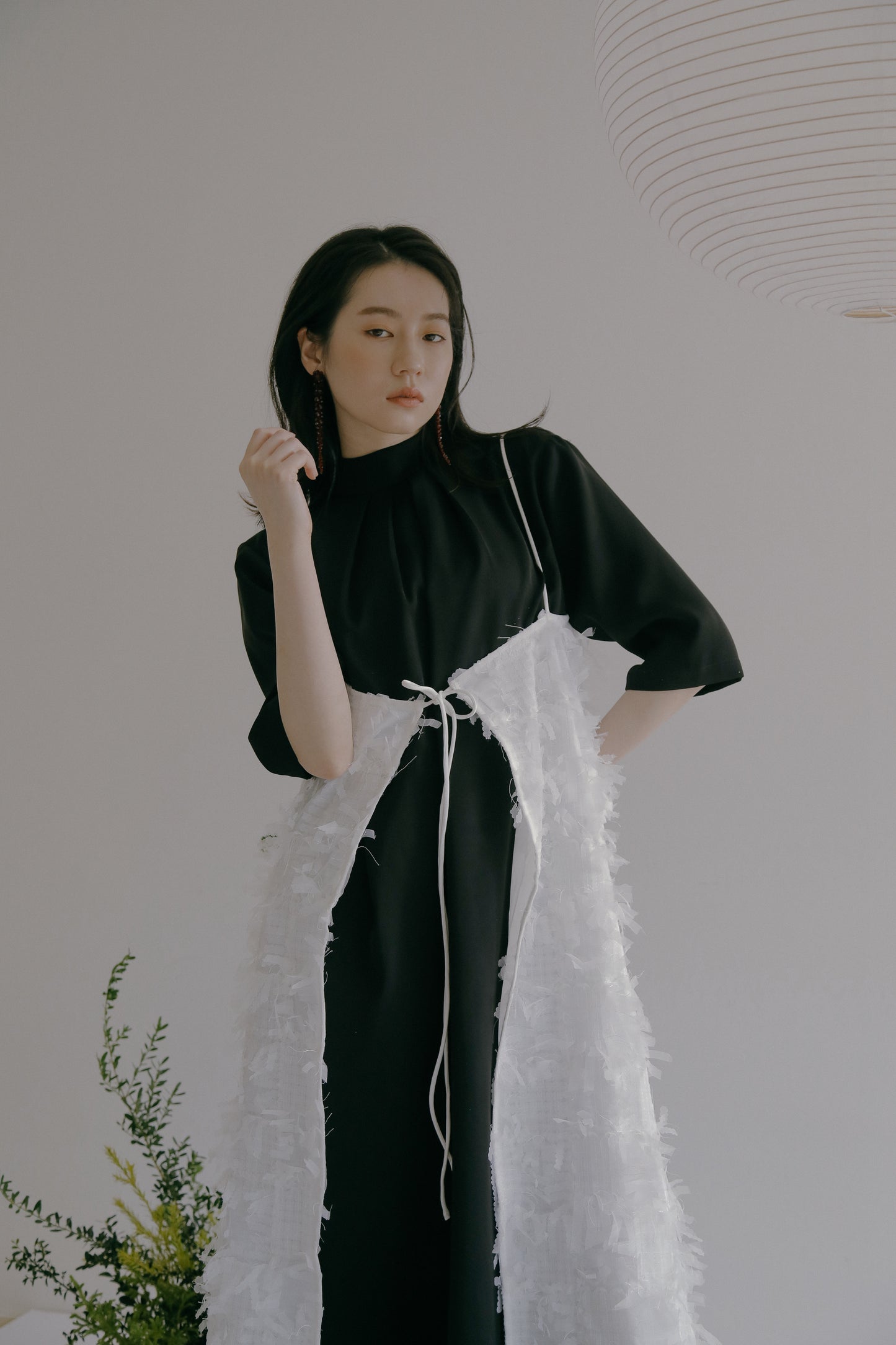 Goddard 褶皺領連身裙