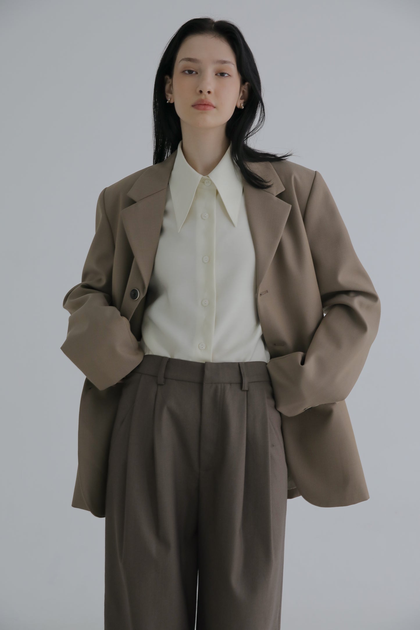 Thome 針法剪裁羊毛夾克