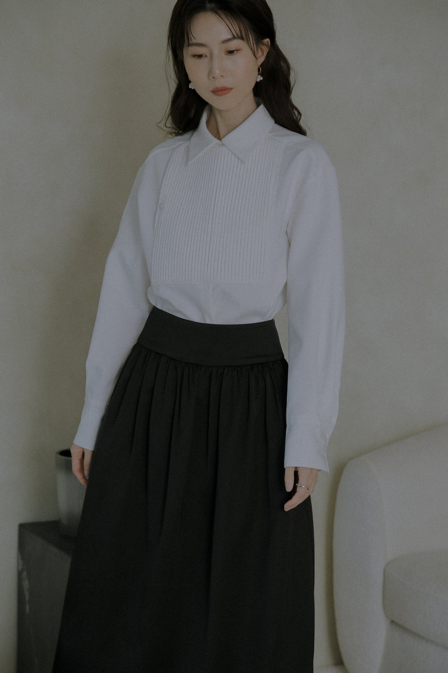 Molloy 緞面半身裙