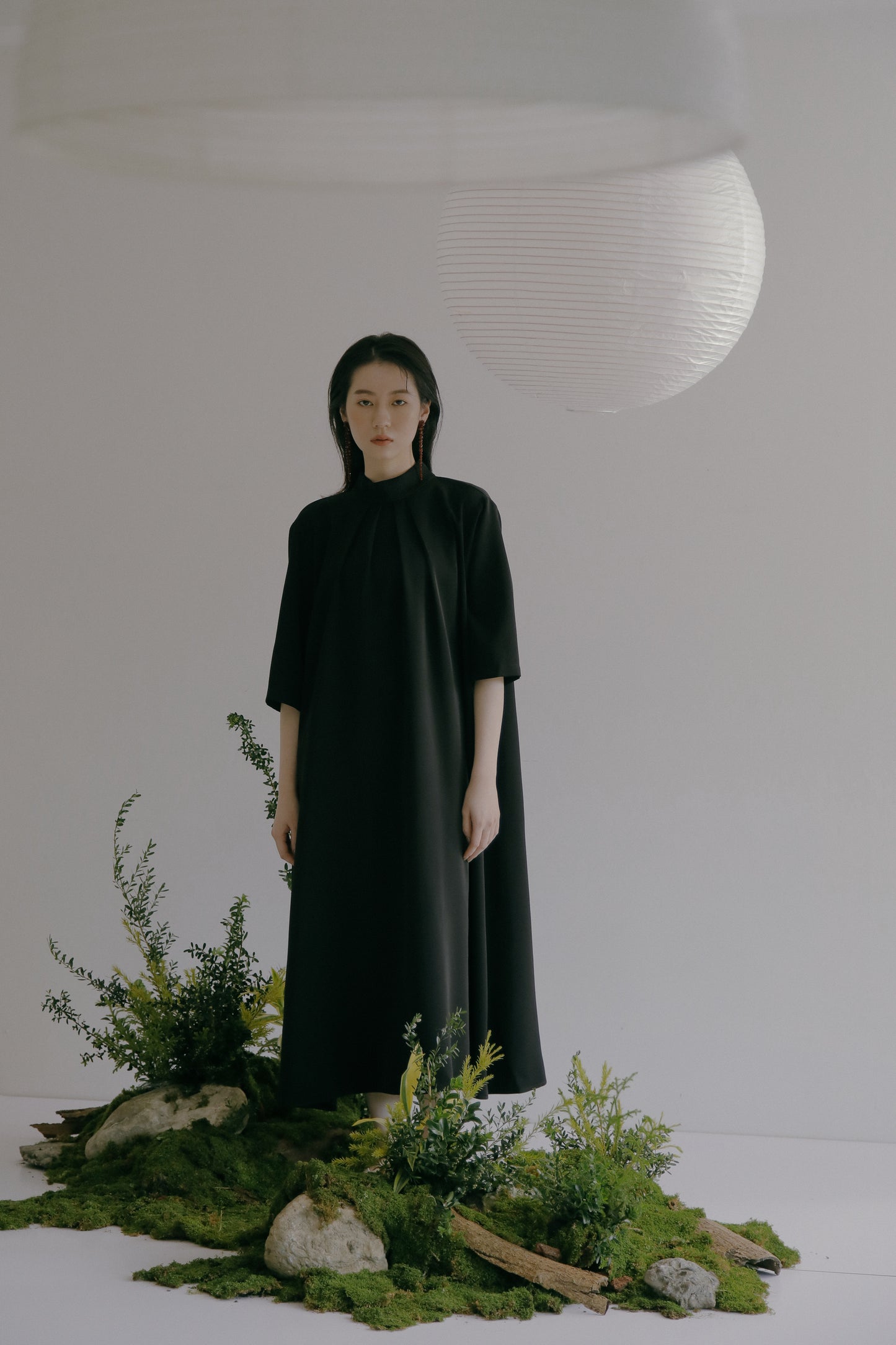 Goddard 褶皺領連身裙