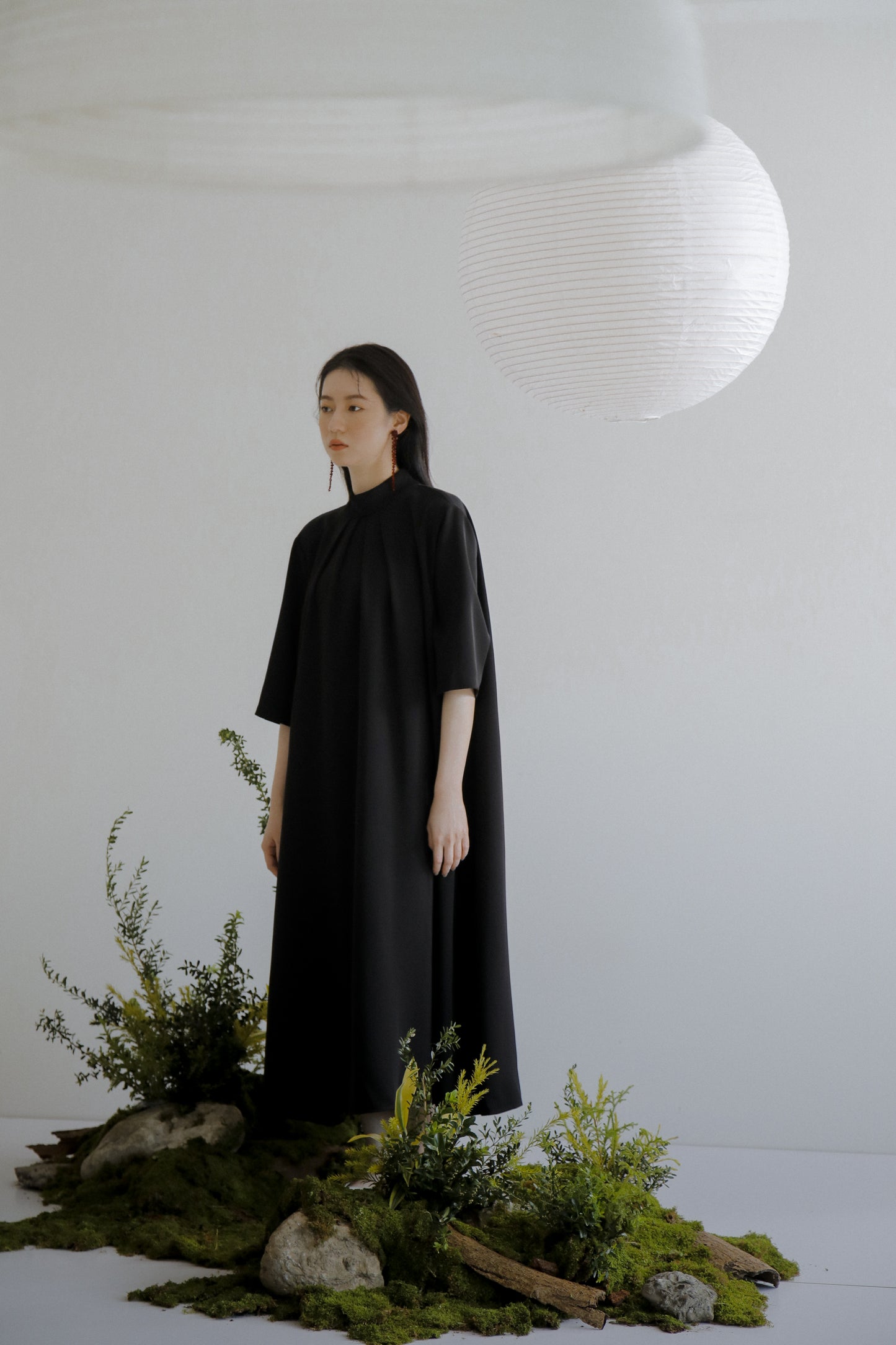 Goddard 褶皺領連身裙