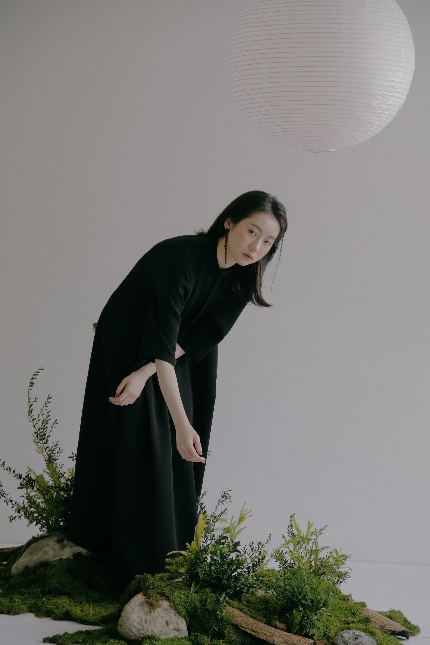 Goddard 褶皺領連身裙