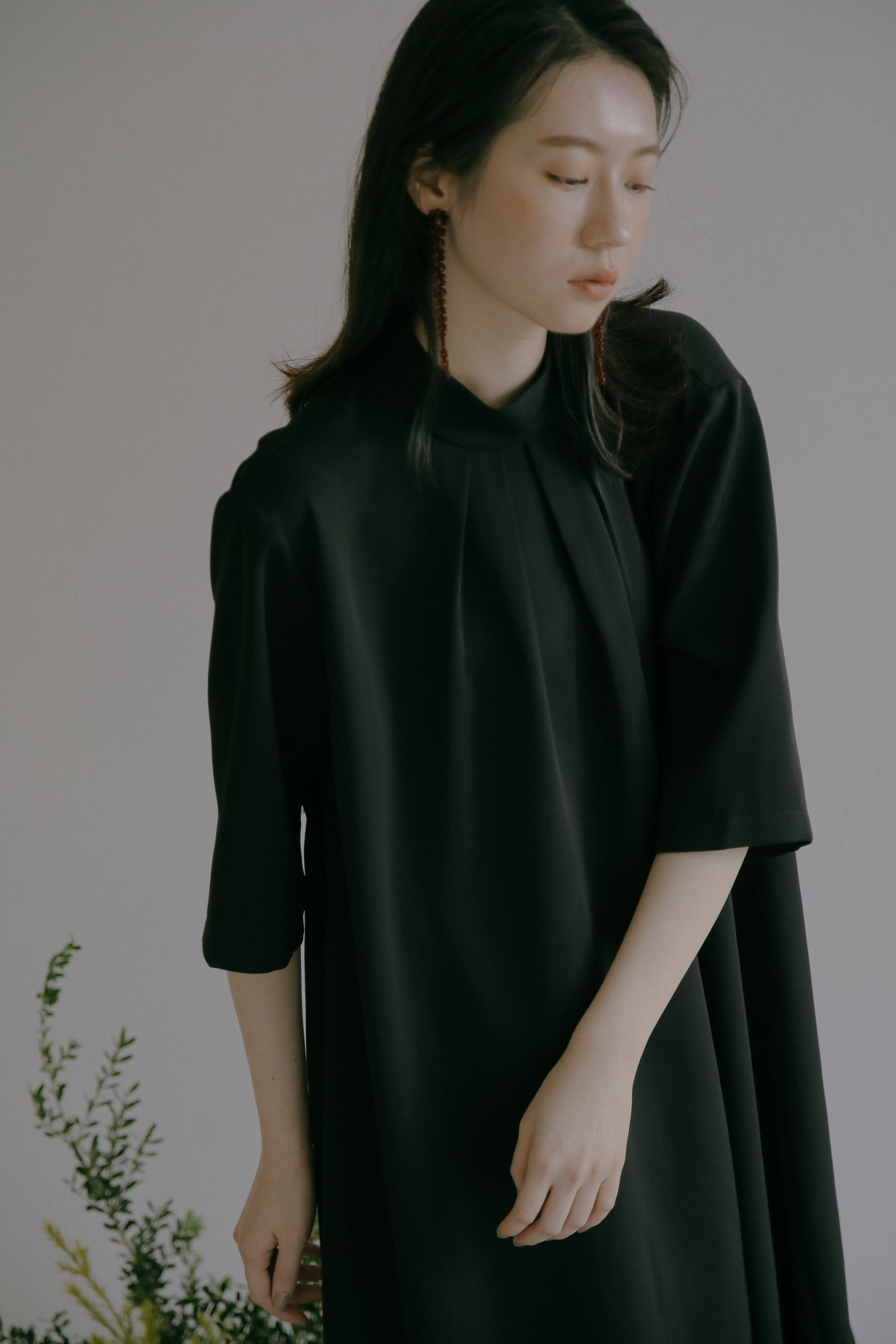 Goddard 褶皺領連身裙