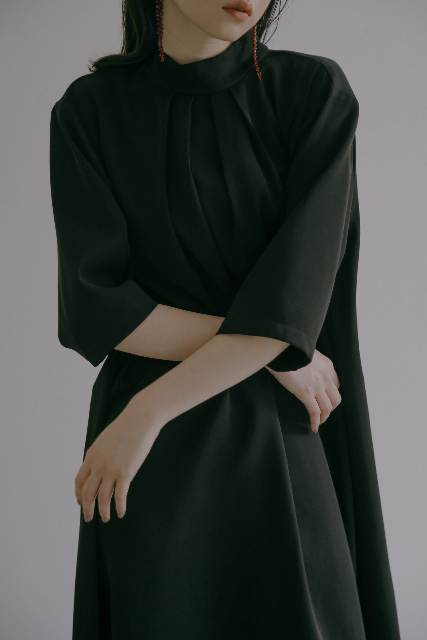 Goddard 褶皺領連身裙