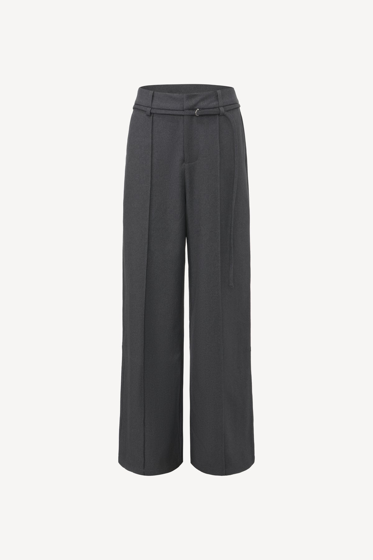 Cerra belted straight trousers