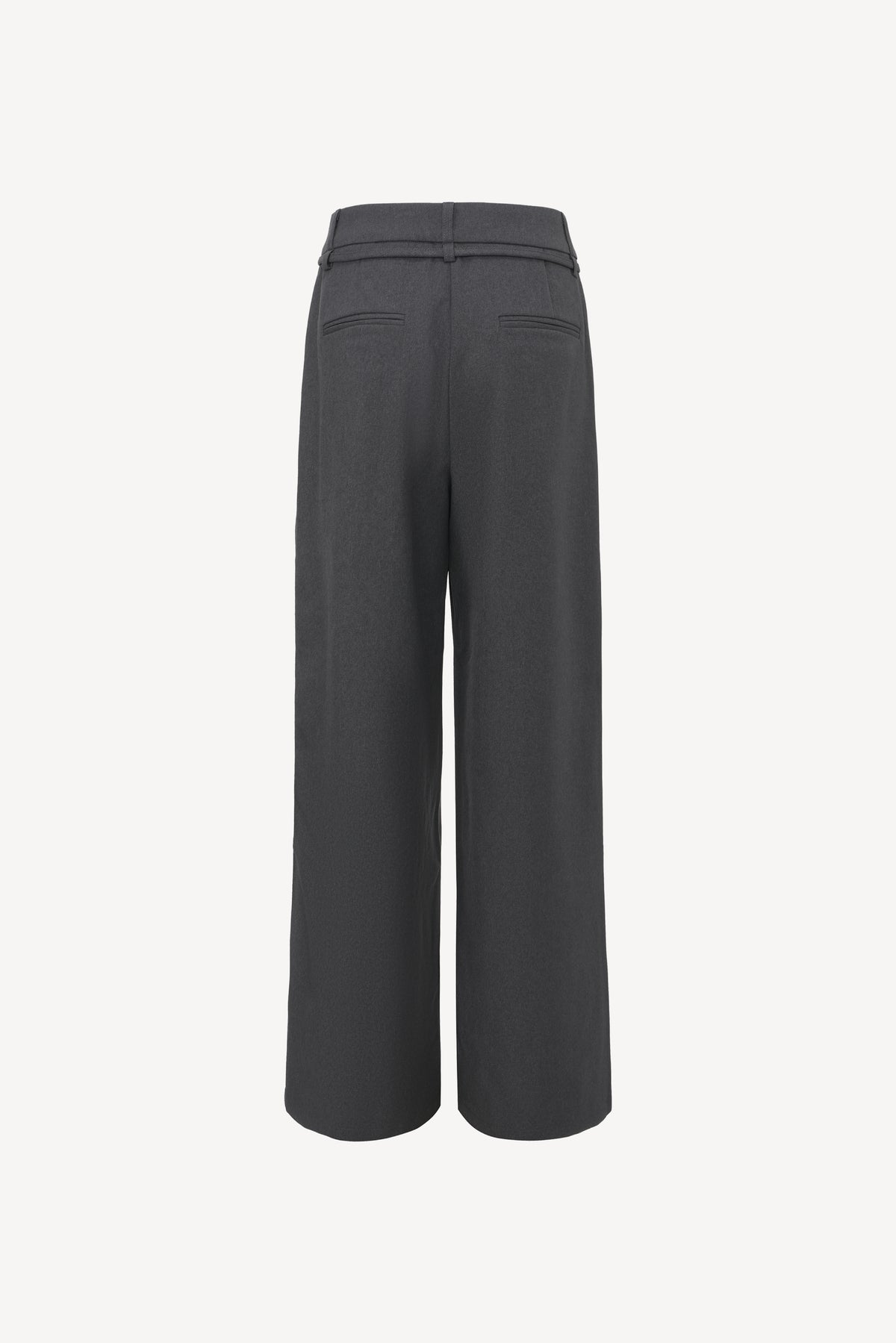 Cerra belted straight trousers