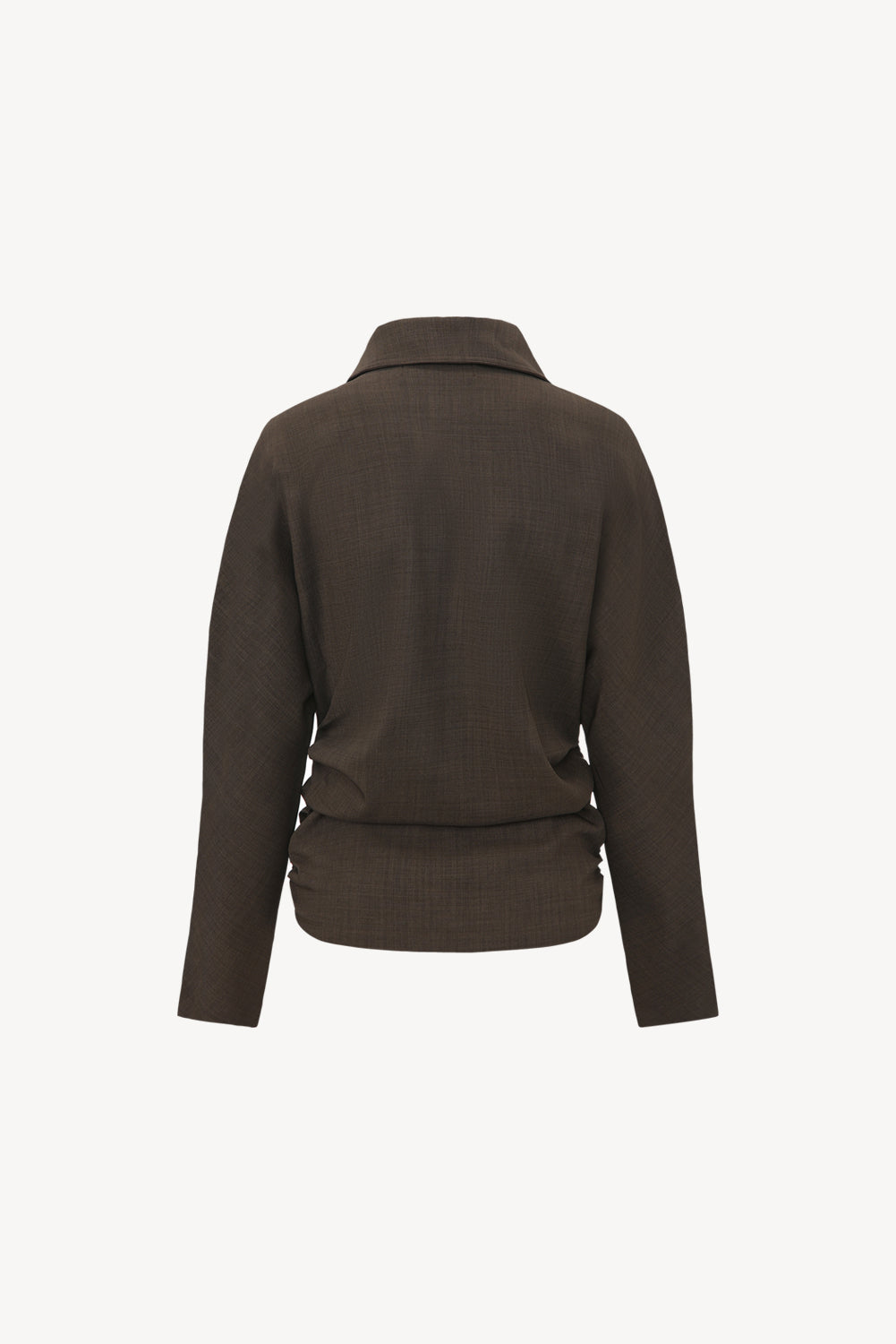 Elvin collar top brown