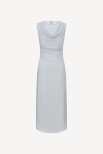 Gabriela Gathered dress blue