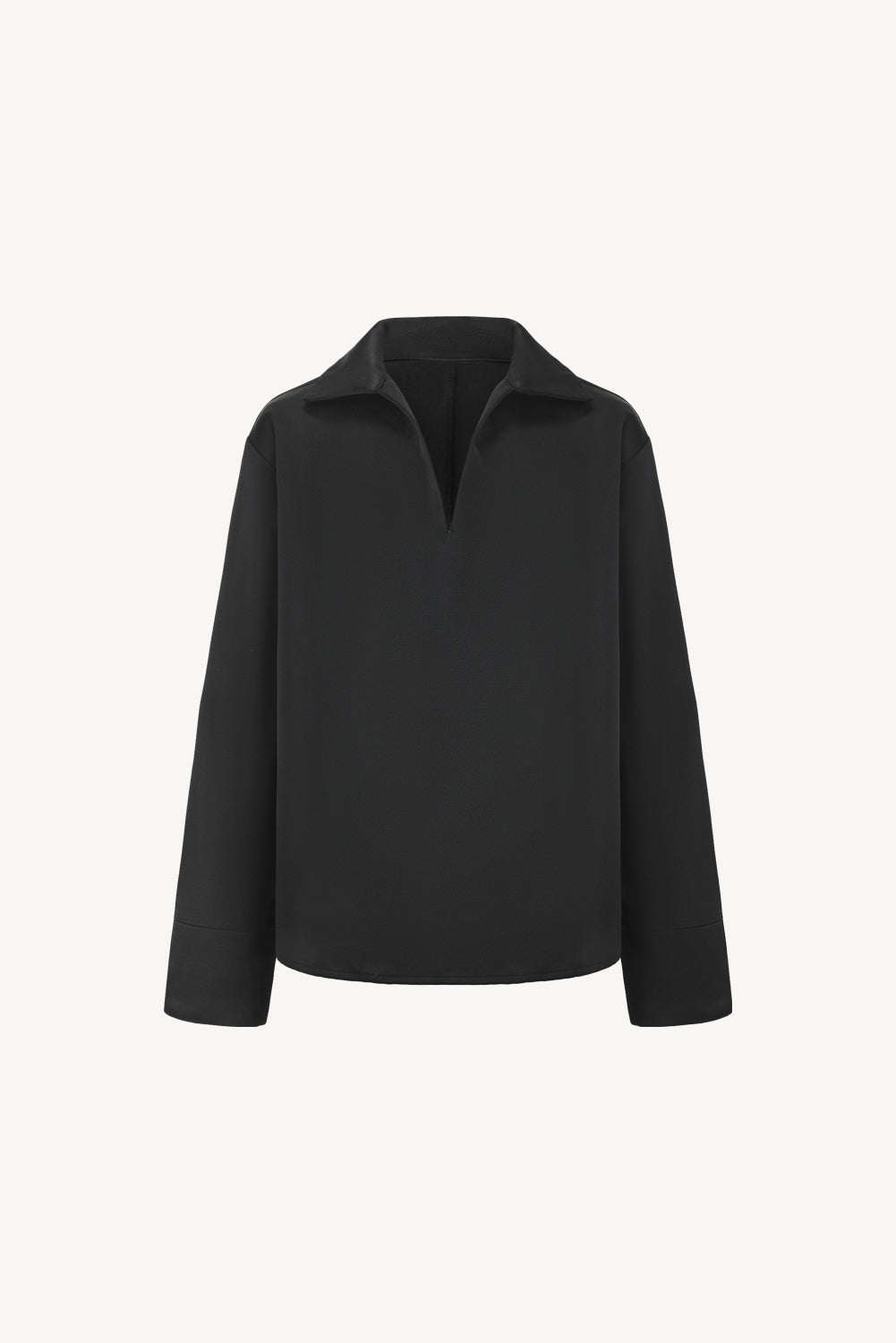 Odal satin top black