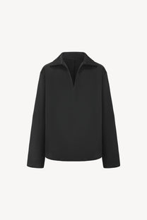 Odal satin top black