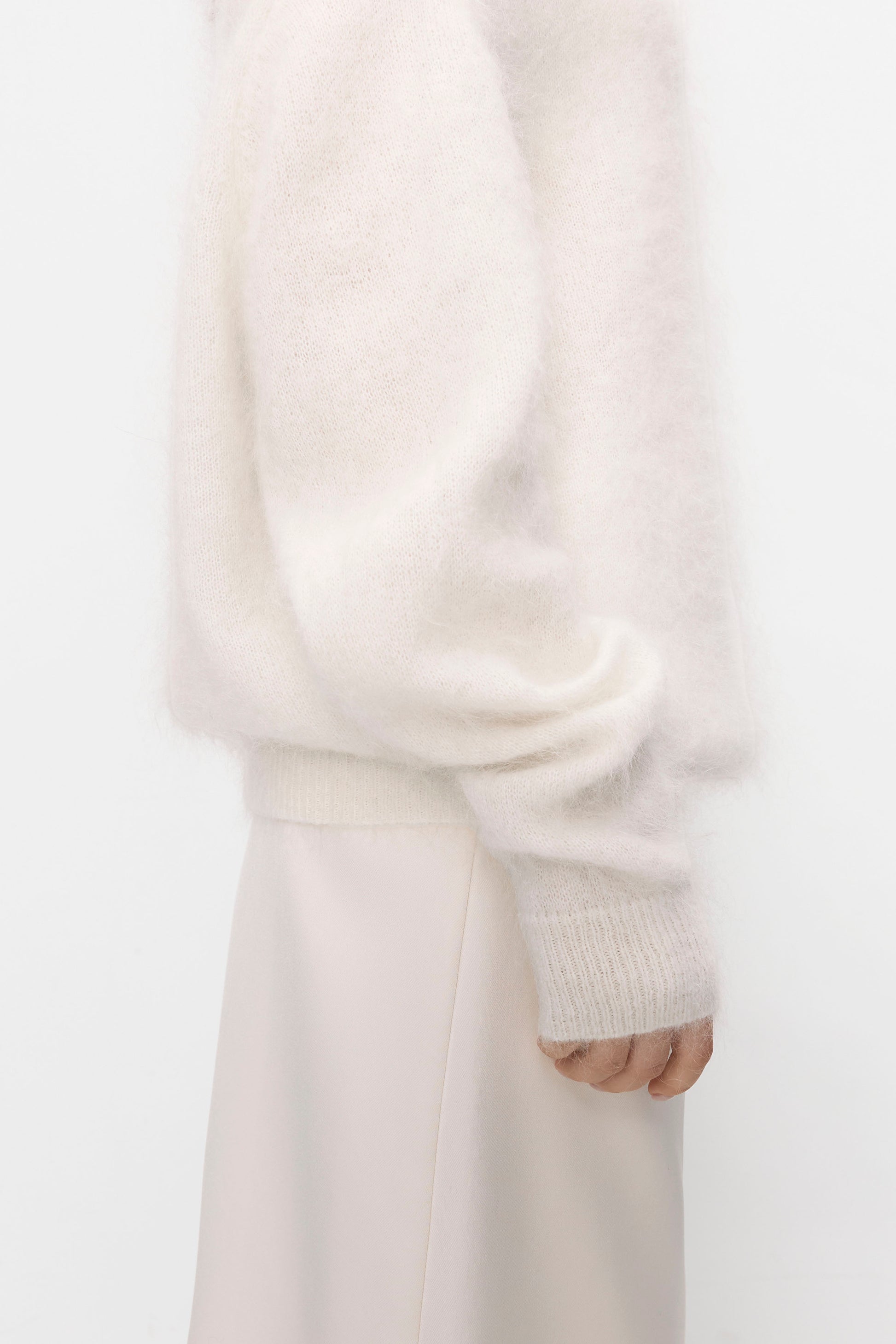 Maison mohair knit white