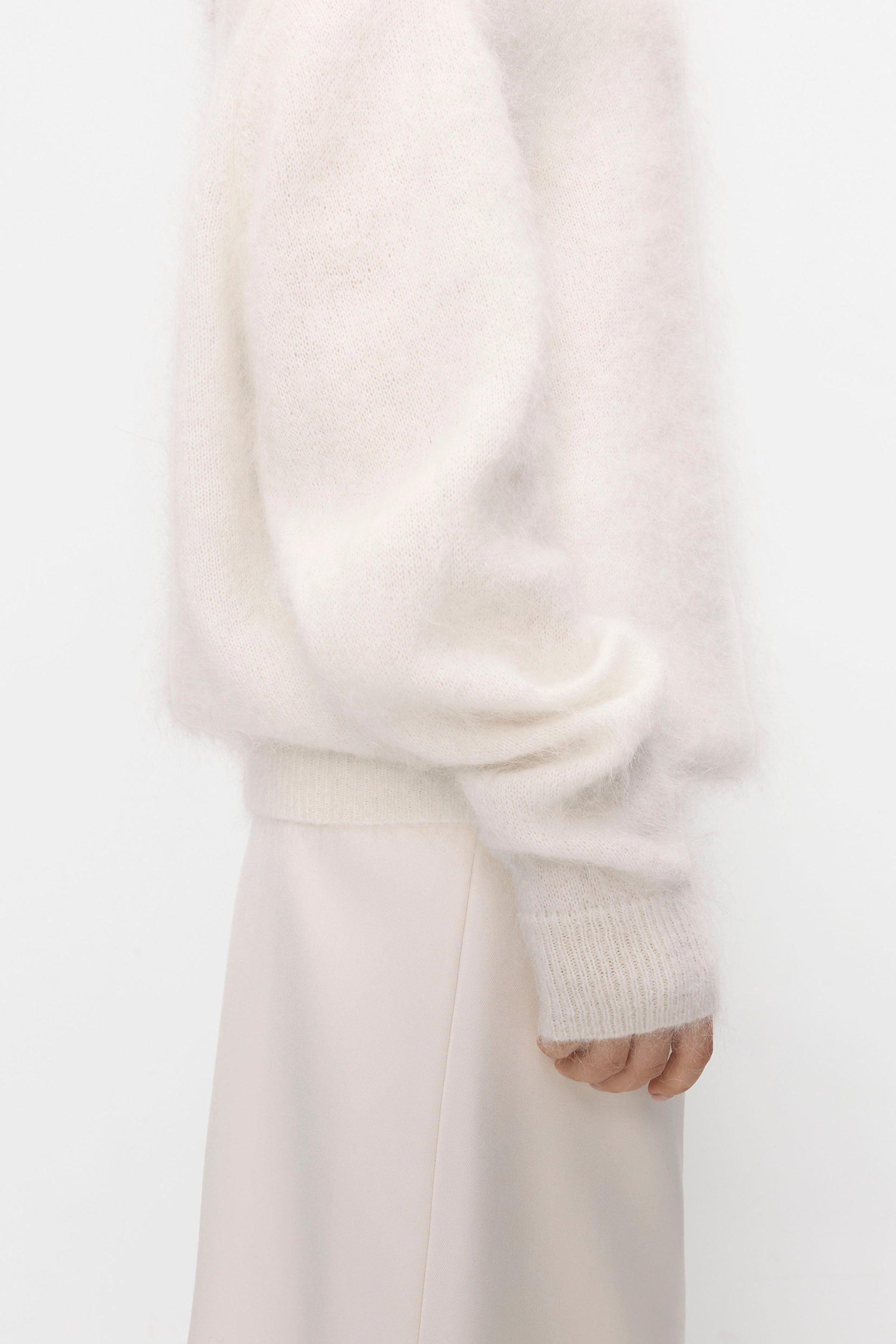 Maison mohair knit white