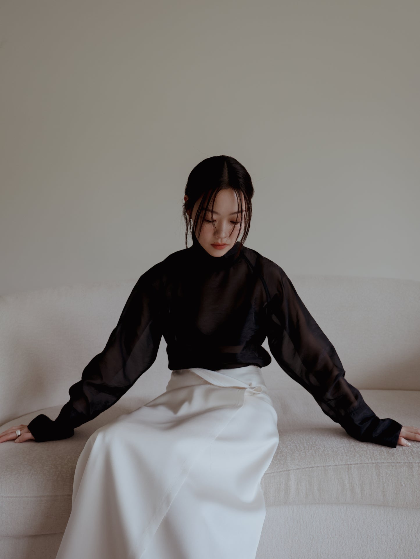 Cecily 緞布分層裙