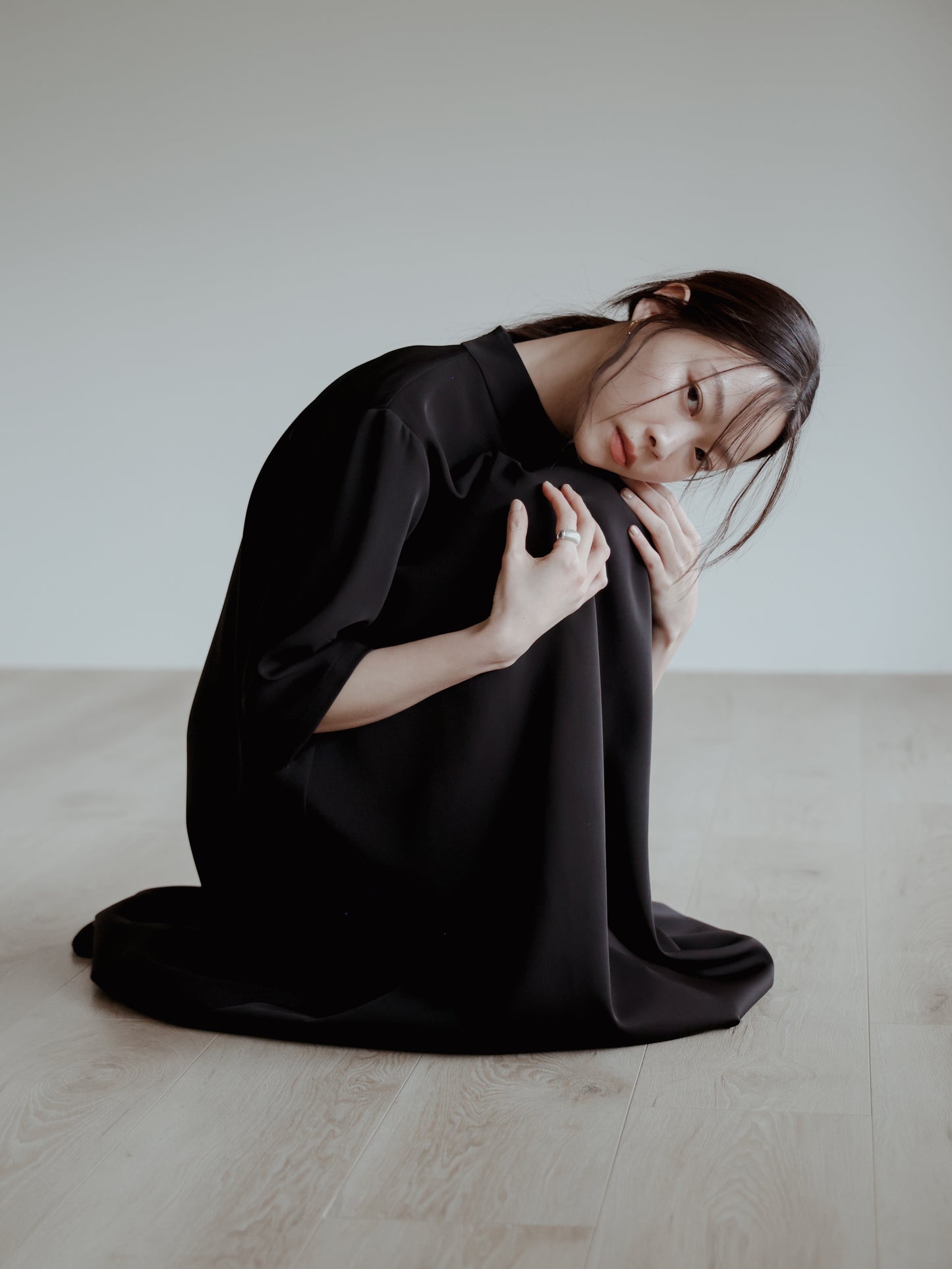Goddard 褶皺領連身裙