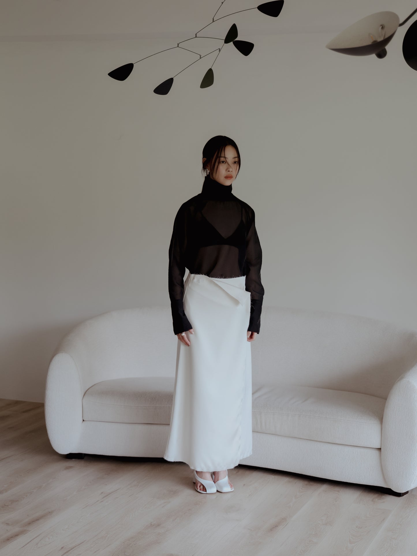 Cecily 緞布分層裙